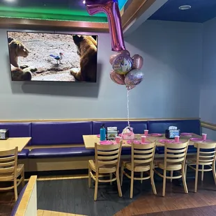 On a Saturday at around 2pm... great place and friendly staff for Bday parties.