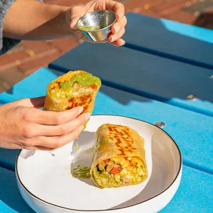 Surf &amp; Turf Cali Burrito