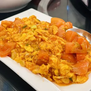 Tomato fried egg