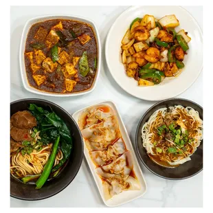 Mala class small plates, noodles, and mains