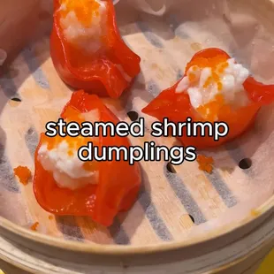 steamed shrimp dumplings