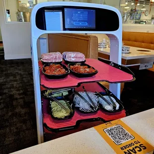 The robot delivering our protein!