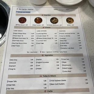 menu, sushi and sashimi