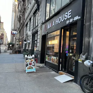 Outside