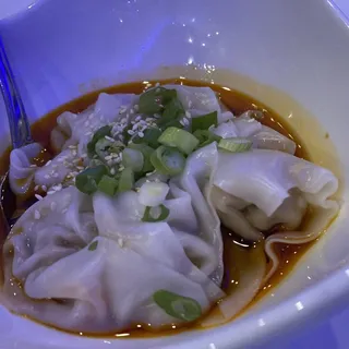 4. Pork Dumplings in Chili Oil