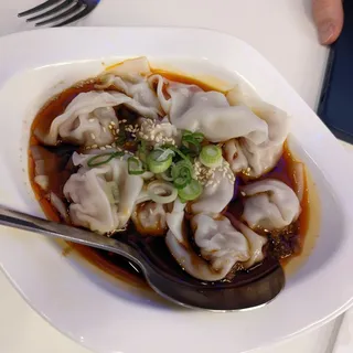 5. Pork Wontons in Chili Oil