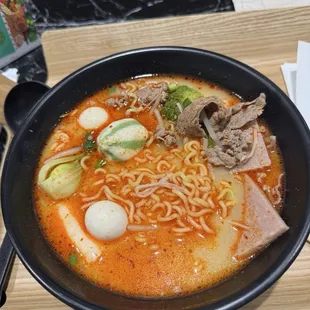 MaLa Tang with ramen, mild spice