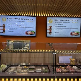 Current prices and menu