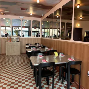 the interior of a restaurant