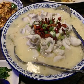 Fish Fillet with Sour Pickled Cabbage Soup