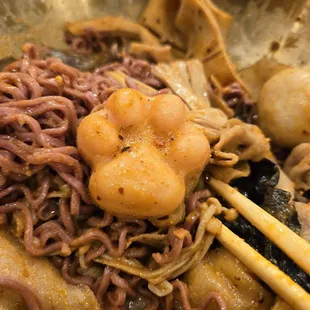 a close up of a bowl of food