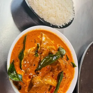 Fish mango curry