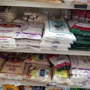 Variety of flours