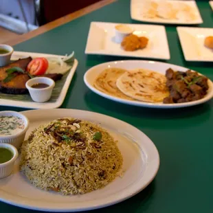Biriyani, Porotta &amp; beef with fish fry