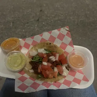Street taco ACROSS the street 4 for $10