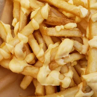 a basket of french fries