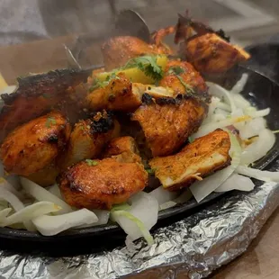 Tandori chicken. So good. Maybe a tad over cooked but the flavors were awesome.