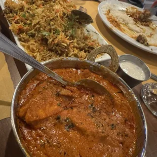 Butter chicken.  Creamy, comforting, buttery goodness.
