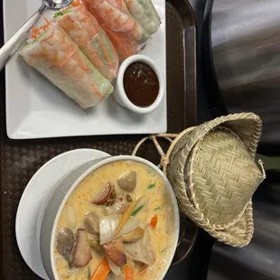 Summer Rolls and Tom Kha