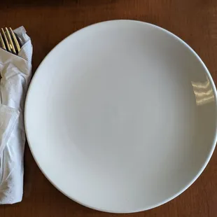 Appetizer/snack plate that I feel is too small to hold all our entrees and rice without spilling over. Need larger plating instead,  3.5.24