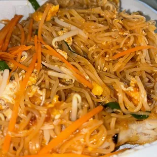 a close up of a plate of food