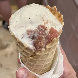 Strawberry pie...tiny scoop for $9.50