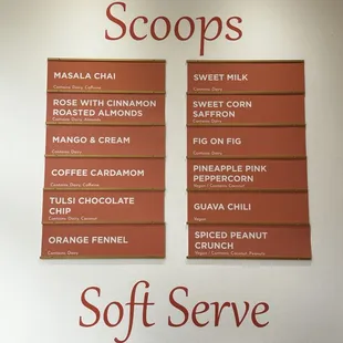 Menu on July 14, 2024