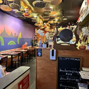 the interior of a restaurant