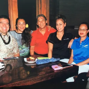 My crew from Roberts Hawaii , Germaine's Luau , Makani Kai , Paradise Cove and me Mālama Tours : ) love them all