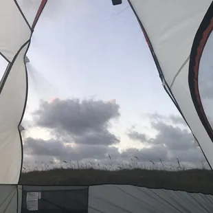 A view from the tent