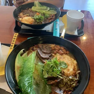 House spicy and sour beef noodle soup