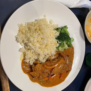 Salmon with Curry Lunch