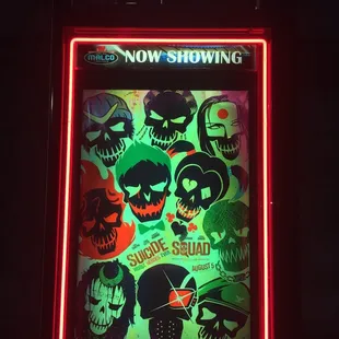 August 6, 2016; Suicide Squad poster @ Malco Studio on the Square, Memphis TN