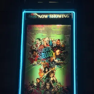 August 6, 2016; Suicide Squad poster @ Malco Studio on the Square, Memphis TN