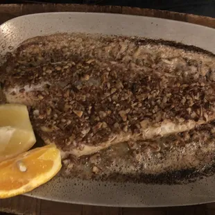 Porterhouse marinated in pickle juice.  It is the most tender delicious steak