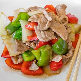Green pepper steak