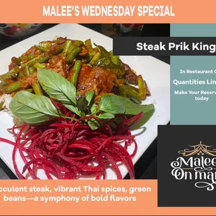 Wednesday Special 1/24/24 in house only