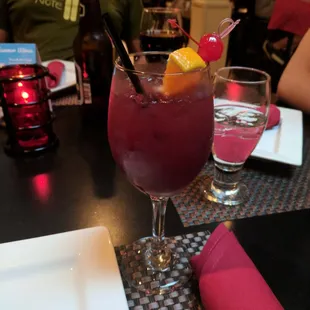 Sangria--not on the menu but delicious!! $8