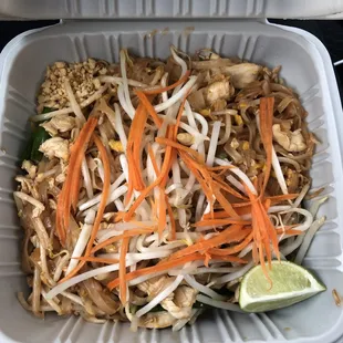 Lemongrass chicken Pad thai to go