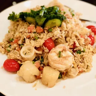 Fisherman Fried Rice - good, lots of seafood!