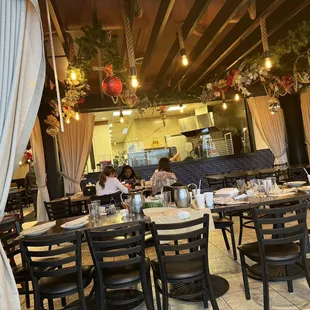 the interior of a restaurant