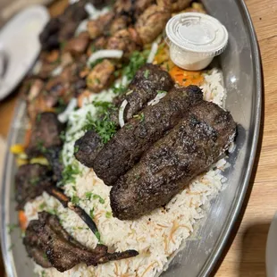 Platter for 4 and Lamb Chops
