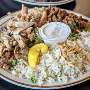 Combo shawarma platter
