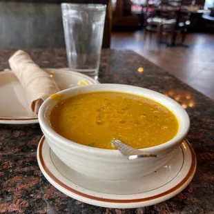 Lentil soup .warm and hearty