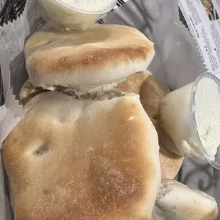 Bread and Garlic Sauce