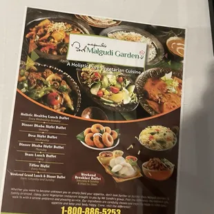 Daily specials and theme