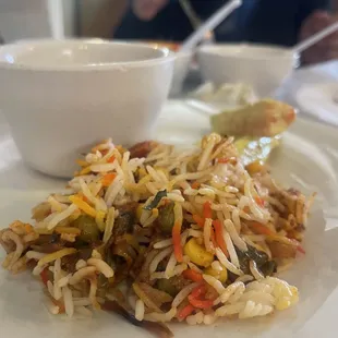 Quality biriyani from the buffet