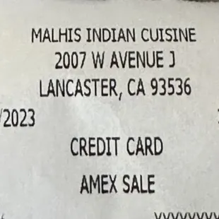 Receipt, proof of purchase