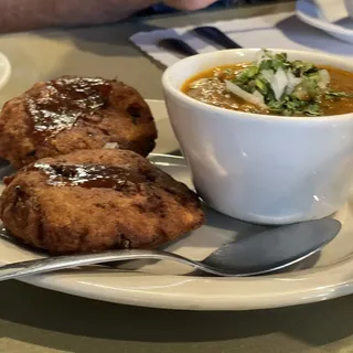 Alu-Tikki with Chana