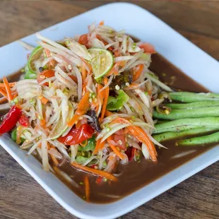 Lao's style papaya salad